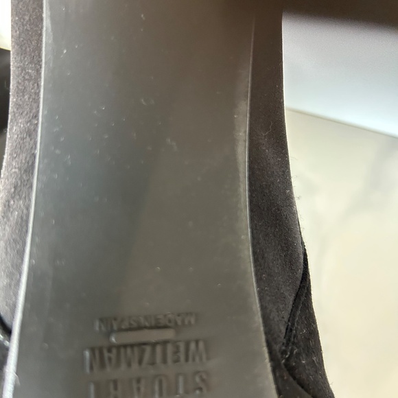 Stuart Weitzman Black suede platform high heel - Picture 13 of 15